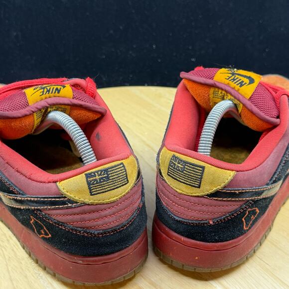 Nike Dunk Premium SB Low Hawaii Size 9 313170-003 Black Orange OG Rare Men Skate - Picture 9 of 11